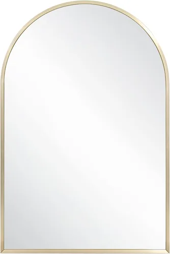 Miniatura 2 de Design House Maeve 596528-GLD - Espejo decorativo de pared arqueado, 30 pulgadas de alto x 20 pulgadas de largo, marco de metal moderno, para sala