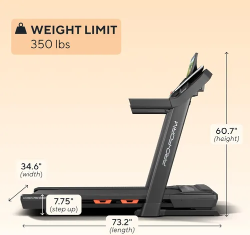 Miniatura 3 de ProForm Pro Treadmills: Smart Treadmills for Walking and Running with SpaceSaver Design