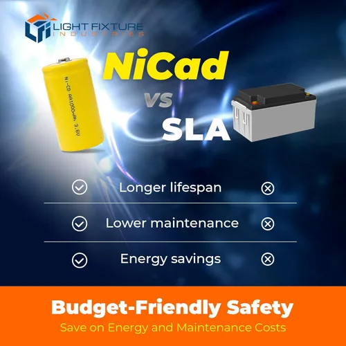 Miniatura 3 de LFI Lights - Señal de salida con luces de emergencia, LED rojo, blanco, 120/277VCA cableado, con batería de respaldo, doble cara opcional y flechas