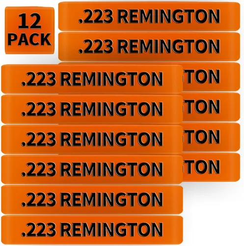 Miniatura 12 de Paquete de 12 bandas de marcado Miaozhun .223 Remington Magazine .223 para identificación de calibre de revista