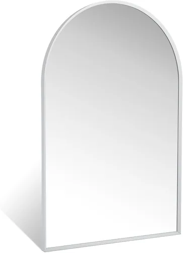 Miniatura 25 de Espejo de montaje en pared para baño, espejo rectangular de tocador rectangular con marco de metal negro cepillado (16 x 20 pulgadas, negro)