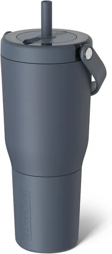 Miniatura 40 de BrüMate Resa - Vaso de viaje 100% a prueba de fugas de 25 onzas con asa y pajilla, popote SoftSip flexible, funda de silicona para mayor