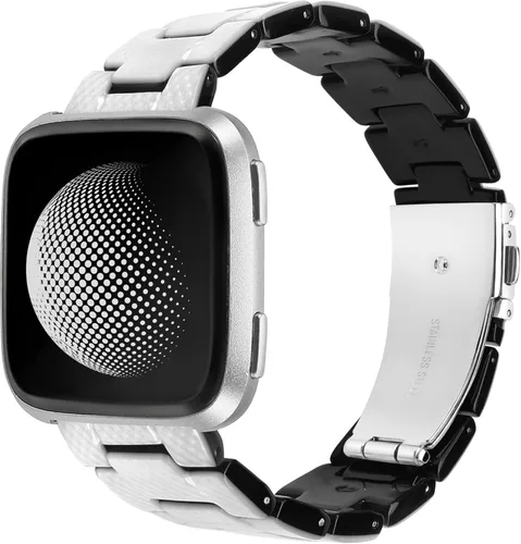 Wearlizer Correa de resina compatible con Fitbit Versa/Versa 2/Versa Lite/Versa SE correas para mujeres y hombres, pulsera ligera de repuesto correa
