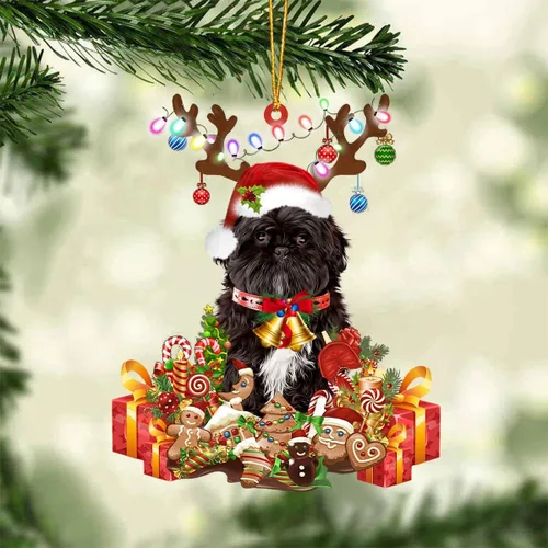Miniatura 61 de Nazenti Adorno de Navidad personalizado de reno de Alaskan Malamute – Adorno de perro personalizado para amantes de las mascotas, acrílico plano