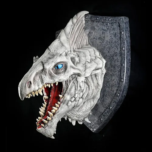 Miniatura 5 de WizKids D&D Réplicas de los Realms: Placa de Trofeo Dragón Blanco Calabozos y Dragones