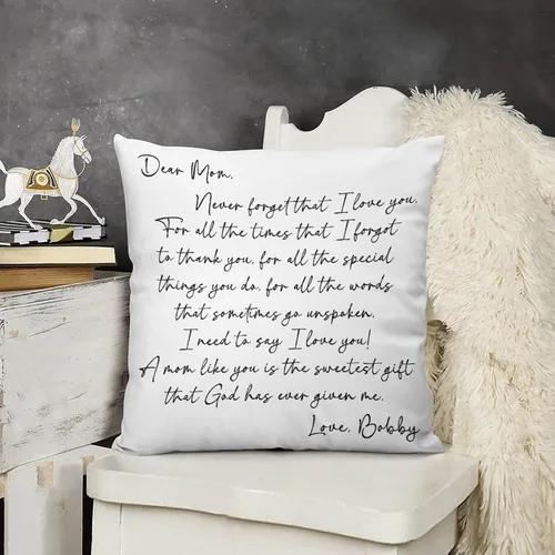 Miniatura 10 de Custom Mothers Day Pillow Cover Soft Velvet Square Pillow Case with Kids Names Family Names Custom Gift for Mom Mommy from Child Daughter Son, #1