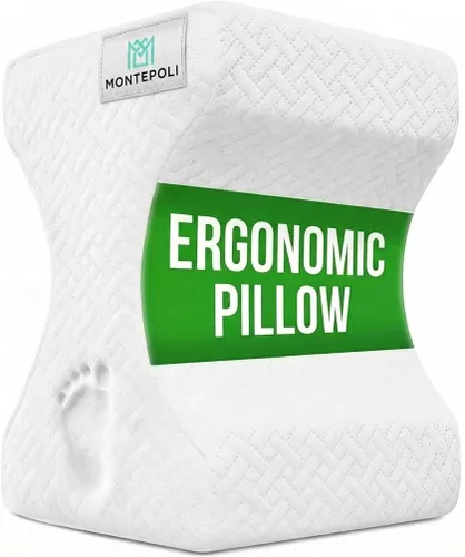 Almohada de rodilla para personas que duermen de lado, almohada ergonómica de piernas para aliviar el dolor de ciática, cadera, espalda y