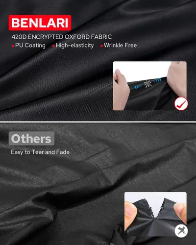 Miniatura 3 de Benlari Funda impermeable mejorada para motocicleta compatible con Sportster, Iron 883, Forty-Eight, Nightster Special, Superlow, Superlow 1200T