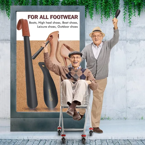 Miniatura 7 de ZOMAKE Long Shoe Horn for Seniors Men,Metal Shoehorn Long handle for Boots, Shoe Spoon Helper