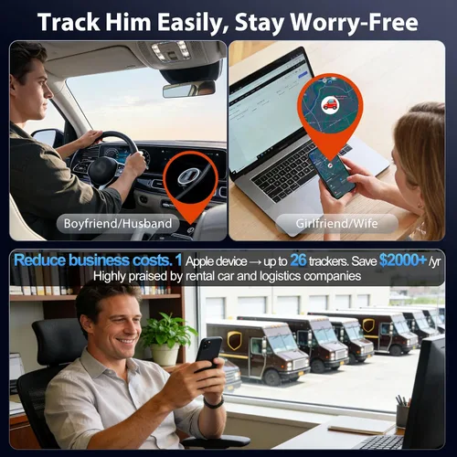 Miniatura 13 de LIONO Rastreador y cargador GPS para automóvil con batería recargable incorporada, rastreador GPS para vehículos, rastreador oculto para automóvil