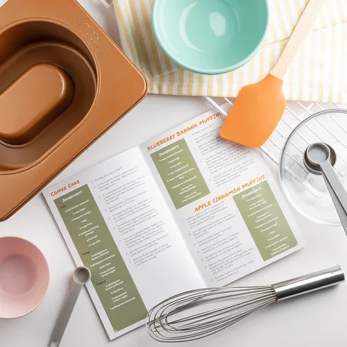 Miniatura 6 de SCS Direct Cook's Choice Better Baker - Tazón de postre comestible 2 en 1 y mini panificadora con libro de recetas de recetas - Molde para hornear