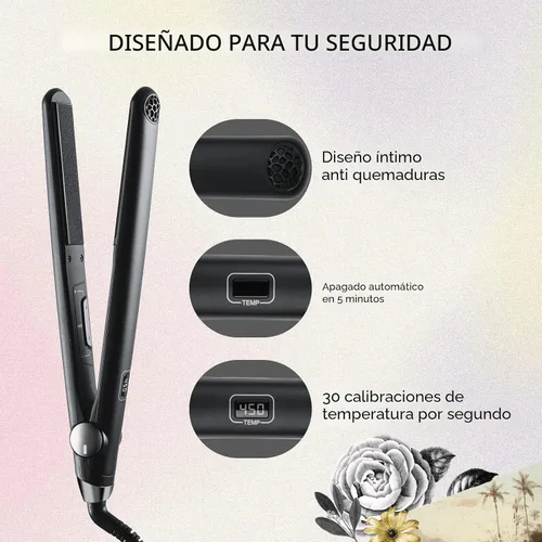 Miniatura 5 de TYMO SWAY Plancha de pelo con calentamiento rápido de 10s, plancha plana profesional de 1 pulgada y rizador en uno con 32 temperaturas ajustables