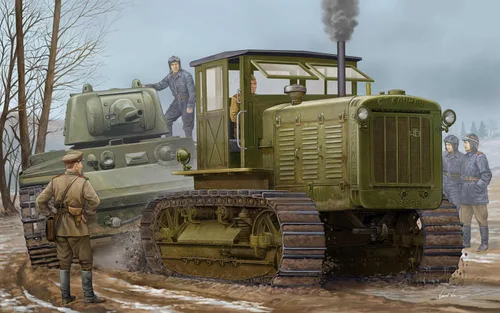 Miniatura 2 de Trumpeter ChTZ S-65 Tractor ruso con cabina Kit de modelo de vehículo, escala 1/35