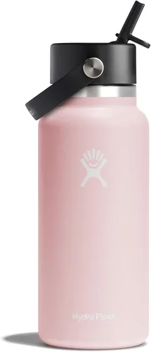 Miniatura 42 de Hydro Flask Botella de agua – Acero inoxidable aislado – Tapa flexible con popote de boca ancha, antiderrames, a prueba de fugas y recargable en 32