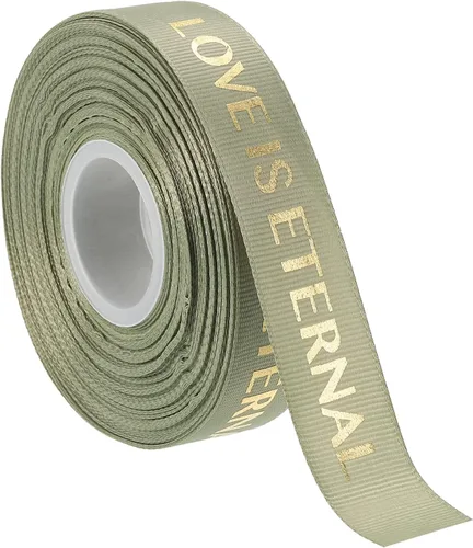 Miniatura 24 de MECCANIXITY Cinta de satén de 1 pulgada de ancho y 50 yardas de San Valentín, personalizadas, color negro, para envolver regalos, ramo de tartas