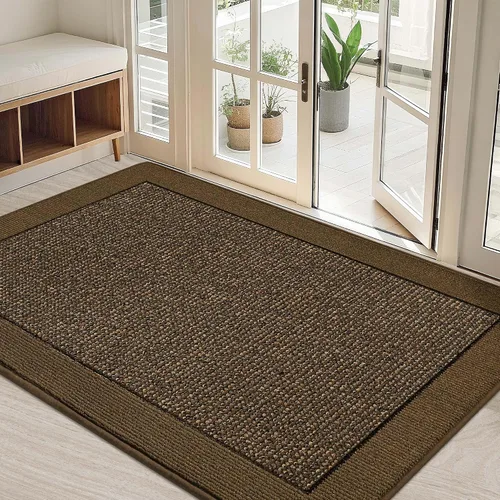 Miniatura 17 de BEQHAUSE Tapete para puerta interior de 20 x 32 pulgadas, tapete antideslizante para entrada, lavable, resistente a la suciedad, tapete