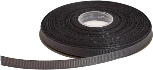 Miniatura 45 de Cinta de grogrén sólido de 25 yardas cada rollo, borde tejido 100% poliéster (1/4 pulgada, beige)