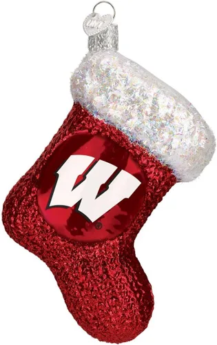 Miniatura 4 de Old World Christmas Gorro de béisbol de Wisconsin para árbol de Navidad