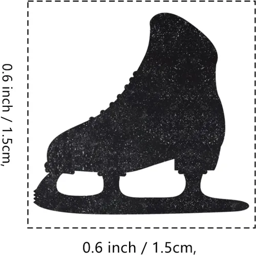 Miniatura 2 de Sello de goma para patinaje sobre hielo, 3/5 pulgadas, pequeño sello deportivo para álbumes de recortes, planificación de tarjetas