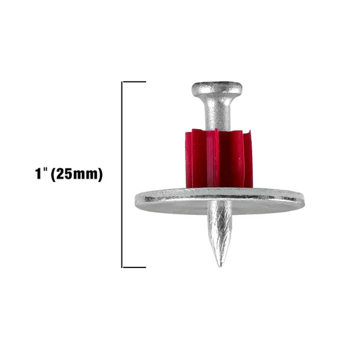 Miniatura 7 de Freeman Pasadores individuales de hormigón con arandelas 1 pulgada Acero galvanizado 100 unidades Interior y exterior Compatible