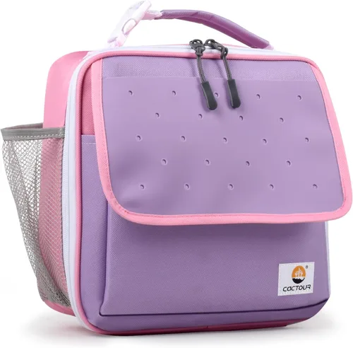 Miniatura 23 de CaCTOUR Lonchera para Niños, 2 Paquetes Bolsa de Almuerzo Aislada para Niñas y Niños, Bolsa Suave Mini Enfriador Regreso a la Escuela Bolsa
