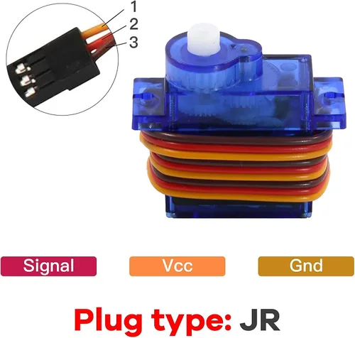 Miniatura 3 de FEETECH FS90R 360 grados rotación continua micro servo motor 0.32 oz para RC helicóptero avión coche barco robot controles 4.8V-6V