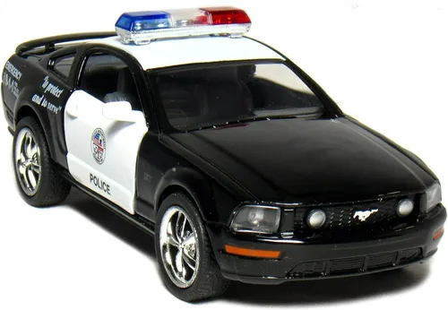 Ford Mustang GT policía 2006 negro y blanco 1 38 Toywonder