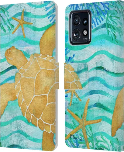 Miniatura 13 de Head Case Designs Officially Licensed Paul Brent Agate Mermaid Coastal Leather Book Wallet Case Cover Compatible with Motorola Moto Edge 40 Pro