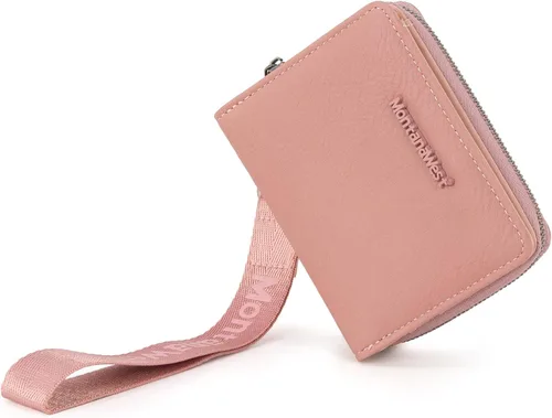 Miniatura 16 de Cartera de pulsera pequeña Montana West para mujer con forro de bloqueo RFID, ligera y fácil de llevar, Un negro, Pequeña
