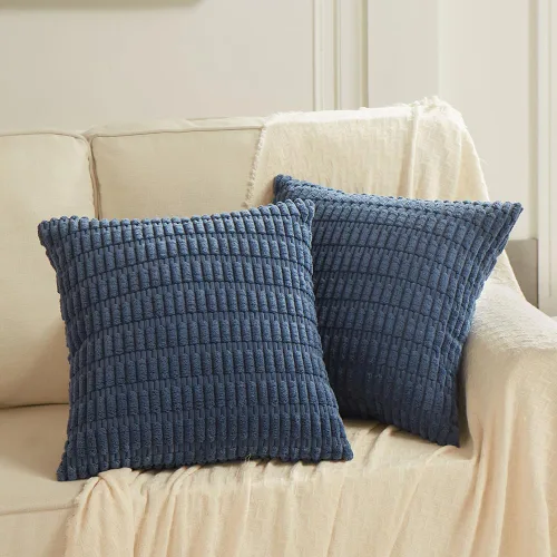 Miniatura 12 de Fancy Homi - Paquete de 2 fundas de almohada decorativas estilo bohemio de 16 x 16 pulgadas para sala de estar, sofá, cama, funda de cojín cuadrada