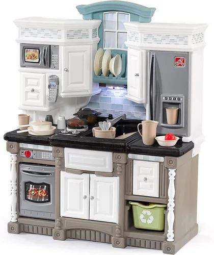 Miniatura 11 de Step2 Little Baker's Plastic Toddler Kitchen Play Estación de trabajo