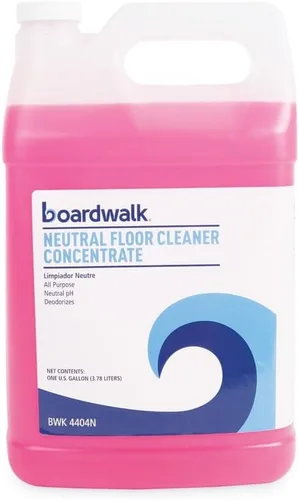Miniatura 6 de Boardwalk 4404N Concentrado limpiador de pisos neutro, aroma a limón, botella de 1 galón, 4/cartón
