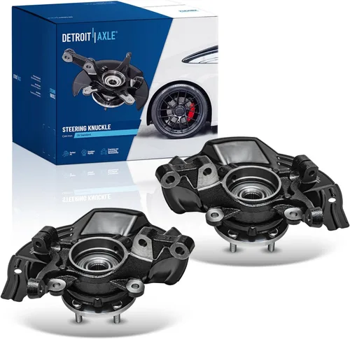 Miniatura 88 de Detroit Axle - Nudos de dirección delanteros de 2.5L de 2 piezas para Toyota 12-17 Camry, 2 nudos de dirección y conjunto de rodamiento de rueda