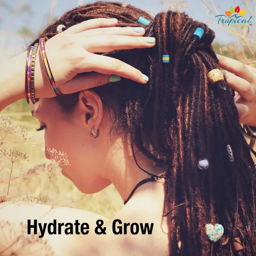 Miniatura 6 de Tropical Holistic Suero de agua de arroz, 8 onzas líquidas, humectante para el crecimiento del cabello con agua de arroz, agua de rosas, aloe vera