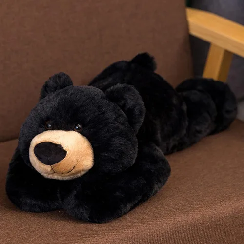 Miniatura 7 de Animales de peluche ponderados, juguete de oso de peluche ponderado lindo oso negro de peluche almohada de peluche ponderado juguete de animales