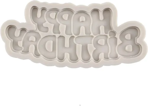 Miniatura 3 de Moldes de silicona para cumpleaños con letras del alfabeto para fondant, moldes de chocolate para fiesta de cumpleaños, decoración de pasteles