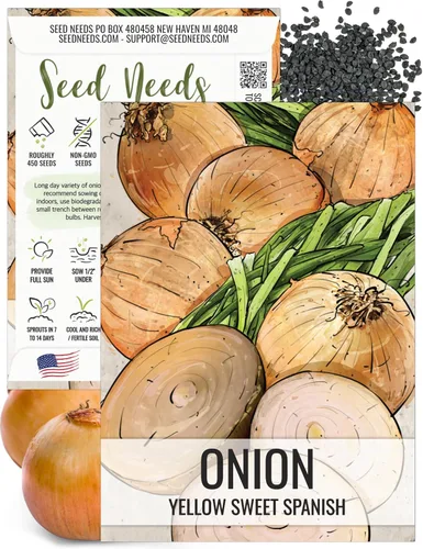 Miniatura 15 de Seed Needs Semillas de cebolla para plantar cebollas de día corto rojo burdeos, semillas de verduras sin tratar y sin OMG para plantar un jardín