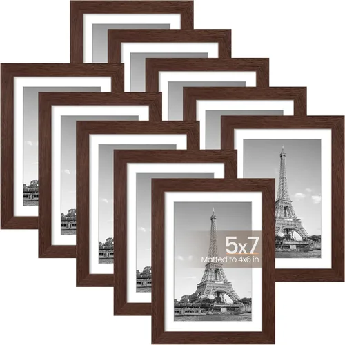 Miniatura 27 de upsimples - Juego de 10 portarretratos de 8 x 10 pulgadas, para fotos de 5 x 7 pulgadas con paspartú o 8 x 10 pulgadas sin él, collage de varios