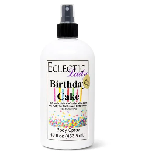 Miniatura 12 de Eclectic Lady Spray corporal para pastel de cumpleaños, doble fuerza, 2 onzas, espray corporal para mujeres con fragancia limpia, ligera y suave