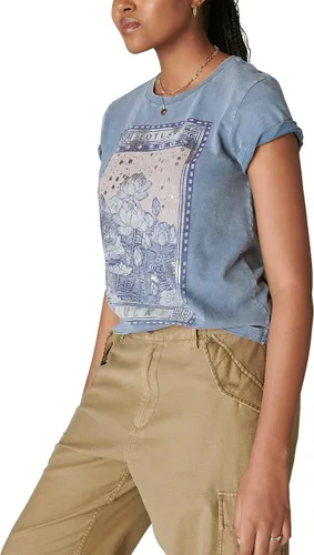 Miniatura 4 de Lucky Brand Camiseta clásica Lotus Lucky para mujer