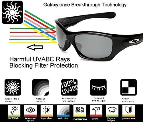 Miniatura 5 de Lentes de repuesto Galaxy para Oakley Fuel Cell Polarized Gold 100% UVAB