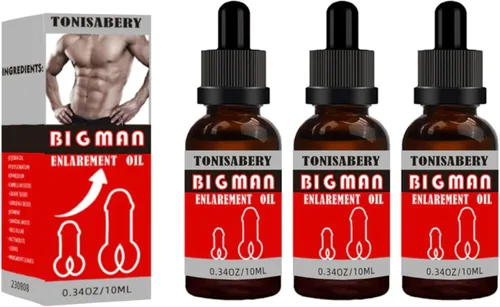 Miniatura 7 de Bigman Enlarge - Aceite de masaje de hierbas para hombre, mezcla botánica natural para piel y comodidad, 0.3 fl oz de ampliación