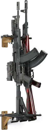 Miniatura 9 de Savior Equipment Soporte de Pared para Rifles Montado en la Pared Táctico para Escopetas Carabinas Armas de Fuego Exhibidor de Armas Independiente