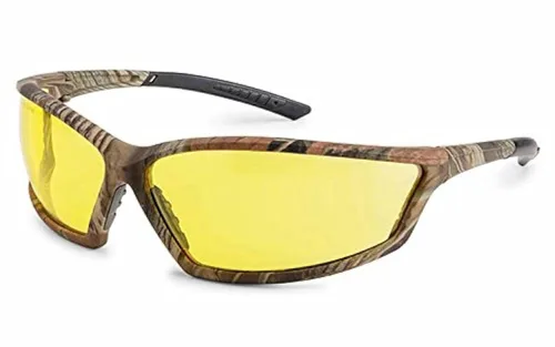Gateway Safety Gafas de seguridad envolventes de 16.1 in x 74 x 4, lente antivaho premium ámbar fX3, marco de camuflaje