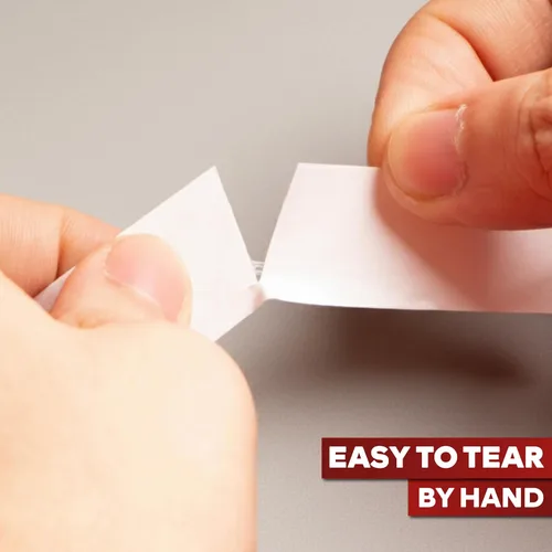 Miniatura 7 de XFasten Cinta adhesiva de doble cara, blanca, extraíble y sin residuos, 2 pulgadas x 30 yardas, cinta adhesiva de dos caras segura para superficies