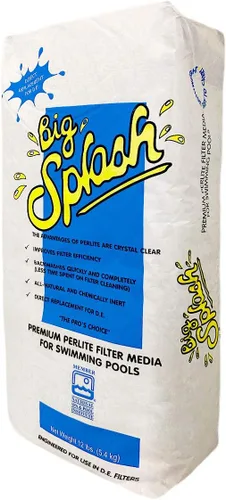 Perlite AquaPerl-12 4212 Filtro en polvo D.E. Alternativa para piscinas, 12 pulgadas, color blanco (el paquete puede variar)