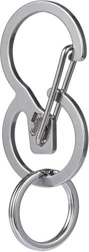 KeyUnity KS01 Clip de mosquetón para llavero, organizador de llaves de acero inoxidable 420, perfecto para el hogar y la oficina
