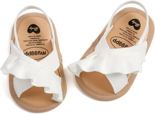 Miniatura 5 de RVROVIC Sandalias de primera calidad para bebés, niños y niñas, suela de goma antideslizante suave, zapatos de verano al aire libre para niños