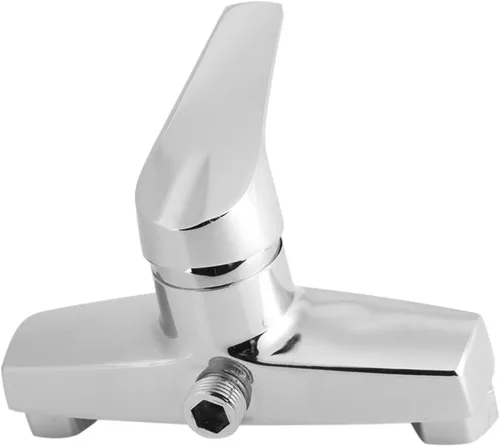 Miniatura 4 de Grifo de bañera, aleación de zinc de una sola manija, grifo de la bañera del baño montado en la pared de la ducha de la válvula mezcladora, grifos