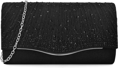 Miniatura 8 de TINDTOP - Bolsos de mano para mujer, formales para noche, de ante, con hombro, tipo sobre, para fiesta, bolsos cruzados, para boda, cóctel, bailes